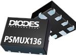 Diodes Incorporated PSMUX136 Dual-2:1 Kanal-Multiplexer mit hoher Bandbreite