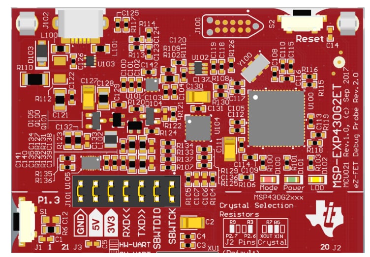 Schaltungsanordnung - Texas Instruments MSP-EXP430G2ET Development Kit