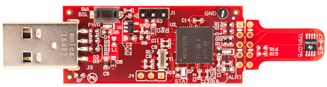 Schaltplan - Texas Instruments TMP1075EVM Evaluierungsboard für digitalen Temperatursensor