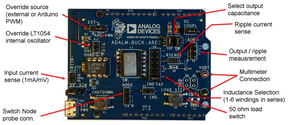 Schaltungsanordnung - Analog Devices Inc. ADALM-BUCK-ARDZ Zusatzboard