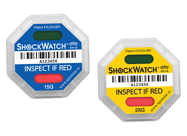 ShockWatch RFID Impact Indicators SpotSee Mouser
