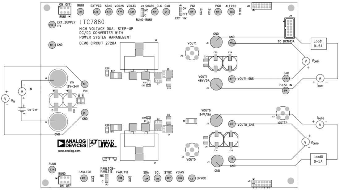Tabelle - Analog Devices Inc. DC2728 Demonstrationsschaltung für LTC7880