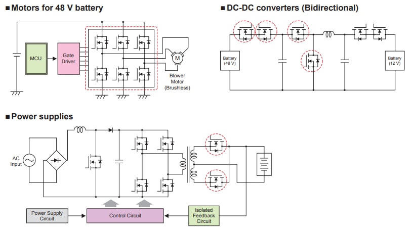 Toshiba U-MOSVIII-H Automotive-Leistungs-MOSFETs