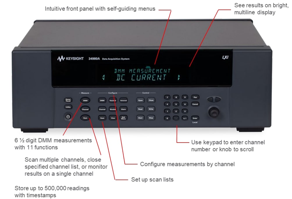 Keysight Technologies 34980A Datenerfassungssystem Keysight Technologies 34980A Datenerfassungssystem