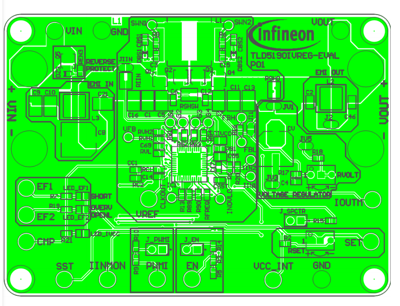 Infineon Technologies TLD5190IVREG-EVAL Evaluierungsboard