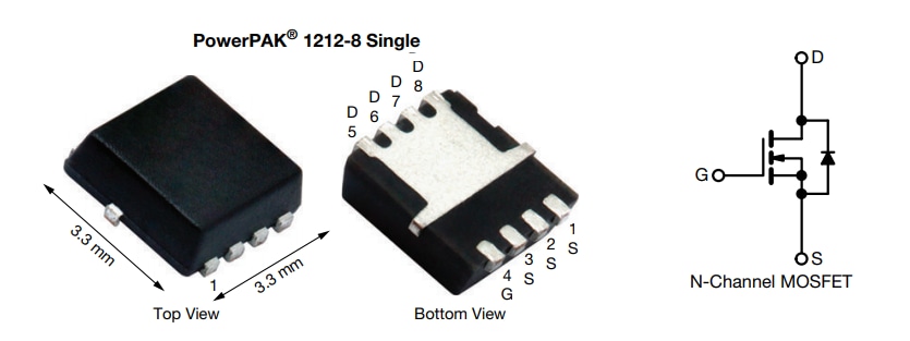 Applikations-Schaltungsdiagramm - Vishay / Siliconix SiS176LDN 70-V-n-Kanal-MOSFETs (D-S)