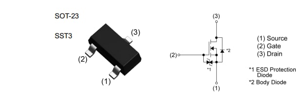 ROHM Semiconductor BSS670 Kleinsignal-MOSFET