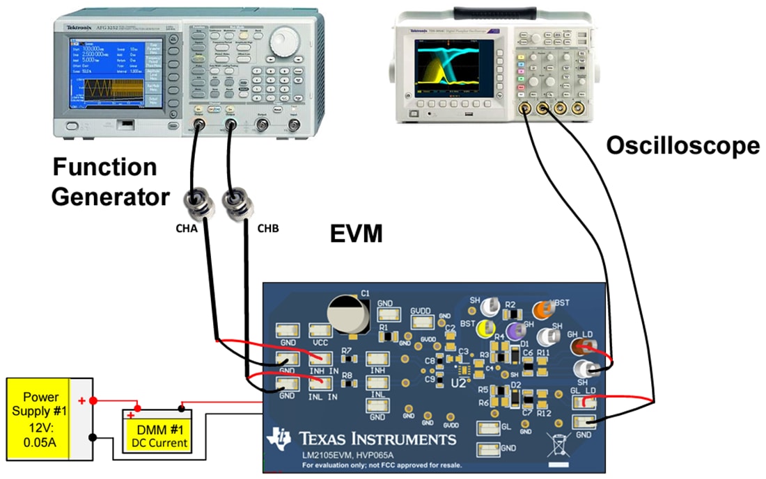 Technische Zeichnung - Texas Instruments LM2105EVM Treiber-Evaluierungsmodul (EVM)