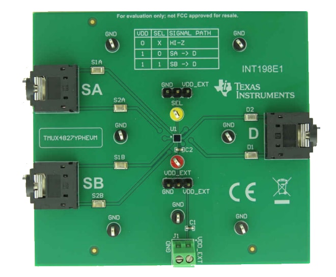 Texas Instruments TMUX4827YBHEVM Evaluierungsmodul