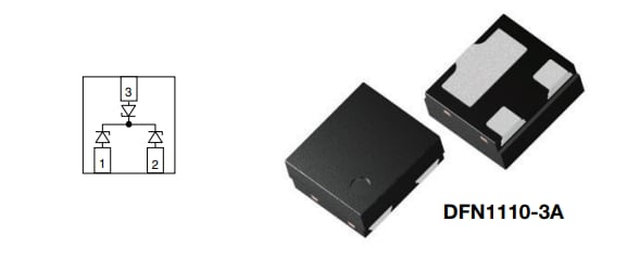 Applikations-Schaltungsdiagramm - Vishay Semiconductors VCAN3xA2-HT5 ESD-Schutzdioden