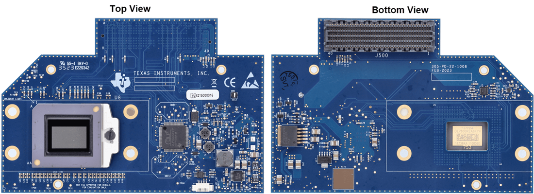 Technische Zeichnung - Texas Instruments DLP800REEVM DMD-Evaluierungsmodul (EVM)