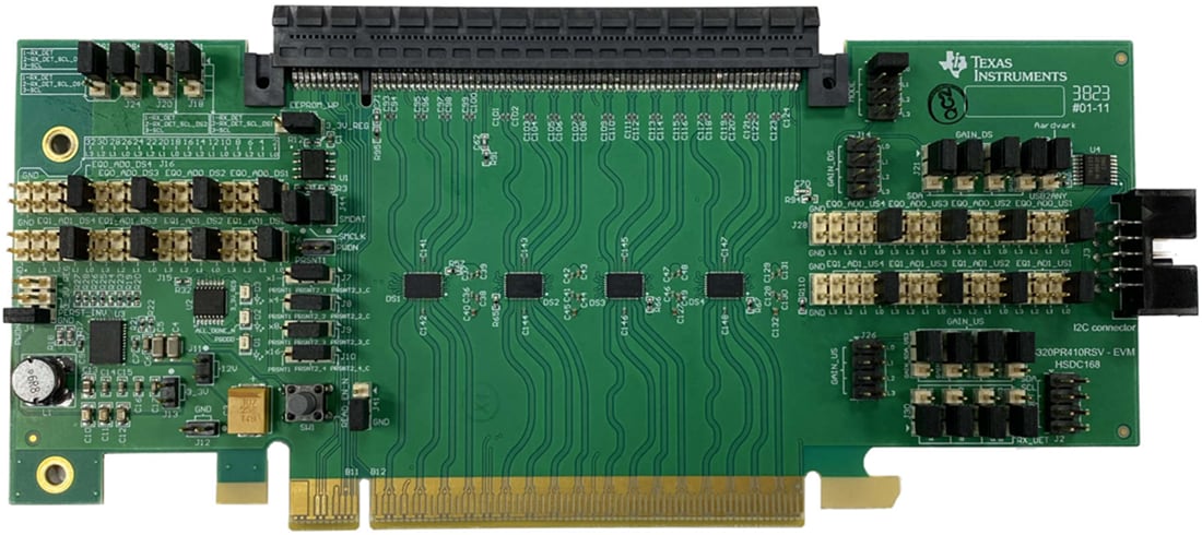 Technische Zeichnung - Texas Instruments DS320PR410-RSC-EVM Redriver-Evaluierungsmodul
