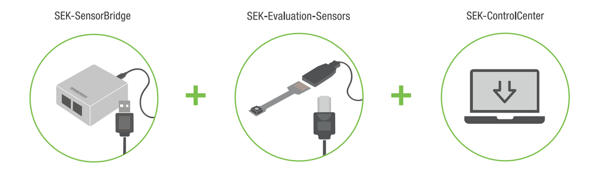 Sensirion SEK-SHTC3-Sensors Evaluierungskit für analoge Feuchtigkeit