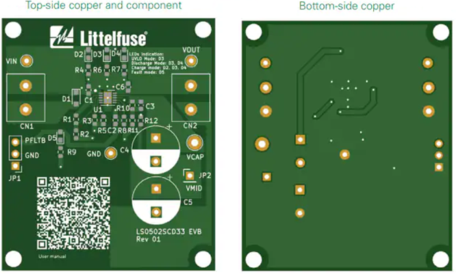 Infografik - Littelfuse LS0502SCD33 Evaluierungsboard