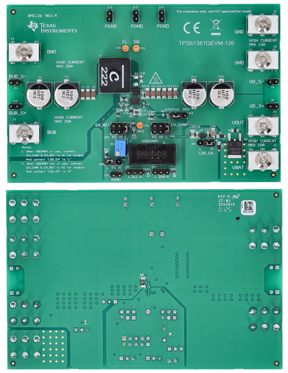 Texas Instruments TPS61381QEVM-126 Evaluierungsmodul
