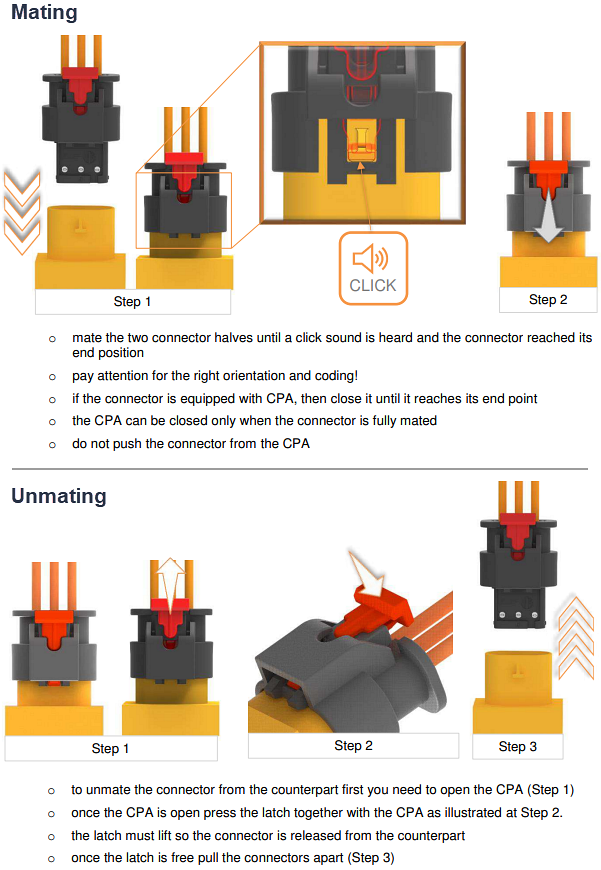Infografik - TE Connectivity / AMP Connectors MCON 1.2 NextGen Abgedichtete Rastnasen-Steckverbinder