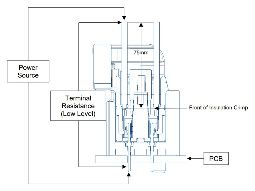 Applikations-Schaltungsdiagramm - TE Connectivity FLIP-N-LOK Wire-to-Board Signalsteckverbinder