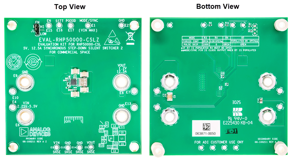 Mechanical Drawing - Analog Devices Inc. EVAL-RHP50000-CSLZ Evaluation Board