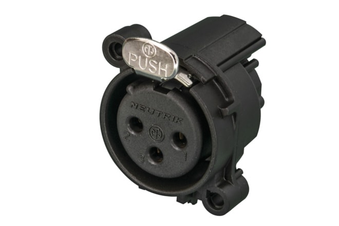 IP65 XLR Kupplung 3-pol female XLR Steck Verbinder D-Typ IP65 XLR Buchse D-Norm 