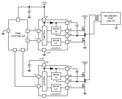 UCC27211 Application Diagram